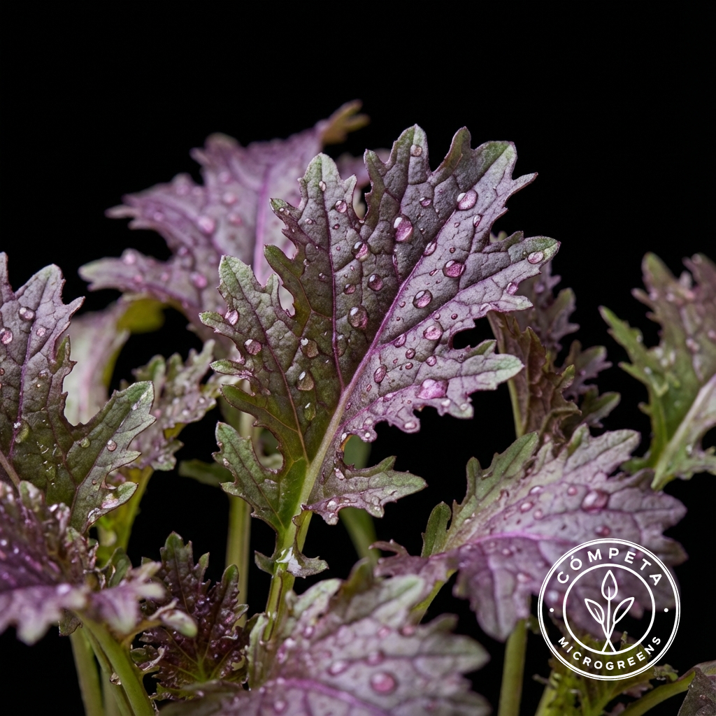 Red Mustard Microgreens